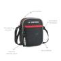 Imagem de Bolsa Pochete Tira Colo Shoulder Bag Necessaire Mormaii Capacidade 2 Litros Costura Dupla Reforçada