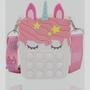 Imagem de Bolsa Pop It Com Alça Anti Stress Unicornio Branco