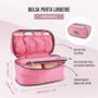 Imagem de Bolsa Porta Lingerie Estampa Lisa Jacki Design