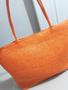 Imagem de Bolsa praia palha sacola para personalizar com zíper e forro interno