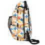 Imagem de Bolsa Raqueteira de Beach Tennis BT304 Branca Estampada Azul e Laranja - Teisen