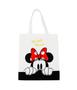 Imagem de Bolsa Sacola Branca Retangular Rosto Minnie 40x33cm - Disney