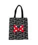 Imagem de Bolsa Sacola Preta Retangular Rosto Minnie 40x33cm - Disney