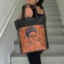 Imagem de Bolsa Sacola Pro Frida Kahlo Colores Ocre