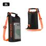 Imagem de Bolsa Seca à Prova D'Água 2L com Tela Sensível ao Toque - Ideal para Trekking, Rafting, Caiaque, Surf e Camping