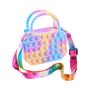 Imagem de Bolsa Sensorial Infantil de Silicone Pop It - Bolsa Crossbody Antiestresse para Autismo