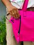 Imagem de Bolsa Shopper Nylon TENTANDO SER FITNESS de Ombro Clean Esportiva Academia Bags Gym Masculino Feminino Ziper Vertical Frontal Resistente Treino Crossb