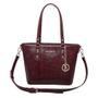 Imagem de Bolsa Shopping Média Fellipe Krein Aw23 Python FK581 - Vinho