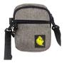 Imagem de Bolsa Shoulder Bag Puff Life Cinza Com Redinha Cordão Ombro Original