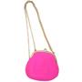 Imagem de Bolsa Silicone Tiracolo Vintage Rosa Com Corrente Dourada (BL-2662-6)