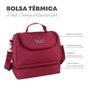 Imagem de Bolsa Térmica 2 Compartimentos Fitness Moderna Lanches Linha Joy Jacki Design 4 Cores