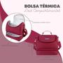 Imagem de Bolsa Térmica 2 Compartimentos Fitness Moderna Lanches Linha Joy Jacki Design 4 Cores