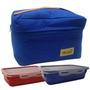 Imagem de Bolsa Térmica 3 Lts Com 2 Potes Marmitas Fitness 460Ml 