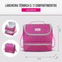 Imagem de Bolsa Térmica Com 2 Compartimentos Coleção Vibe - Pink