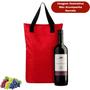 Imagem de Bolsa Térmica Para Vinho Sacola Portátil Wine Bag Porta 2 Garrafas