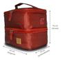 Imagem de Bolsa Térmica Quadrada Para Lanches Com 2 Compartimentos QLS Duas Cores