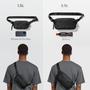Imagem de Bolsa Tipo Estilingue Tomtoc Aviator-T33 (1,5L) - Com Bloqueio RFID e Resistente à Água