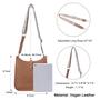 Imagem de Bolsa tiracolo CLUCI Trendy Fashion Vegan Leather Feminina