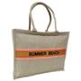 Imagem de Bolsa Tote Feminina Palha Verão Praia Piscina Summer Beach Casual