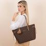 Imagem de Bolsa tote feminina rafitthy 28.21101c_1 monograma marrom