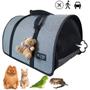 Imagem de Bolsa Transporte Pet Luxo Cães E Gatos Avião Preto rf04-2