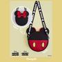 Imagem de Bolsa Transversal Infantil Disney Menina Pampili Mickey Minnie Mouse Preta