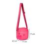 Imagem de Bolsa Transversal Pink Feminina Com Bolso Rebecca Bonbon