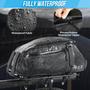 Imagem de Bolsa traseira de bicicleta WOTOW Reflective 8L com capa de chuva preta