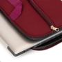 Imagem de Bolsa Vinho Capa Case para Notebook 15.6 Neoprene Resistente à Água com Alça e Compartimento Externo
