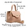 Imagem de Bolsa Willibags Tote De Mão Feminina Elegante Com Alça Transversal Regulável E Removível