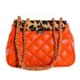 Imagem de Bolsa Zariff J00016b Laranja Leopardo