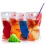 Imagem de Bolsas de bebidas reutilizáveis MedCA com 50 canudos (pacote com 50)