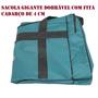 Imagem de Bolsas sacola mala de viagem extra grande poliéster verde água resistente tamanho 72x34x36