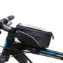 Imagem de Bolsinha bolsa de quadro porta celular acessorios e ferramentas emborrachada impermeavel para bike bicicleta ciclismo