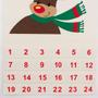 Imagem de Bom Calendário do Advento de Natal das Renas Rubi Para Crianças, Contagem Regressiva de Feltro Pendurado para Calendários de Natal com Bolsos numésias (Renas)