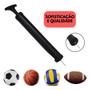 Imagem de Bomba de Ar Manual para Encher Bolas de Futebol Basquete Vôlei Futsal Balão de Bexiga, Pneu de Bicic