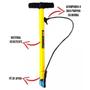 Imagem de Bomba De Ar Manual Vertical Em Plastico 50Cm Para Bicicleta - Fertak
