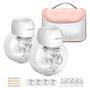 Imagem de Bomba de Mama KISSBOBO ABP-1508 Portátil - Sem Mãos - com Bolsa (Pacote com 2)