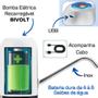 Imagem de Bomba Elétrica Galão Água Bebedouro Eletroportátil Recarregável Bivolt USB Para Garrafões 4,5 a 20 Litros