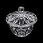 Imagem de Bomboniere 12 cm de cristal transparente com tampa Louise Wolff - 5345