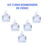 Imagem de Bomboniere Potiche de Vidro Mini Bomboniere Kit 5 Unidades