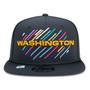 Imagem de BONE 9FIFTY WASHINGTON CRUCIAL CATCH ABA RETA PRETO ABA RETA SNAPBACK CHUMBO New Era