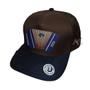 Imagem de Boné Aba Curva Country Marrom Sanfoneiro Trucker Snapback