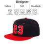 Imagem de BONE ABA RETA 23 Bordado Hip-Hop Baseball Caps Sunscreen Casual cor: Preto total