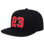 Imagem de BONE ABA RETA 23 Bordado Hip-Hop Baseball Caps Sunscreen Casual cor: Preto total