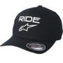 Imagem de Boné Alpinestars Aba Curva Ride 2.0 Flexfit Preto E Branco P