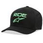 Imagem de Boné Alpinestars Ride 2.0 Preto Verde Flexfit 2020