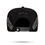 Imagem de Boné BLCK Brasil Snapback Preto Suede Wings Limited Stone