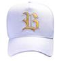 Imagem de Boné Blck Logo Holografic Snapback Unissex - Branco e Dourado