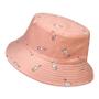 Imagem de Boné Chapéu Bucket Hat Rosa Flamingo Dupla Face Rosa